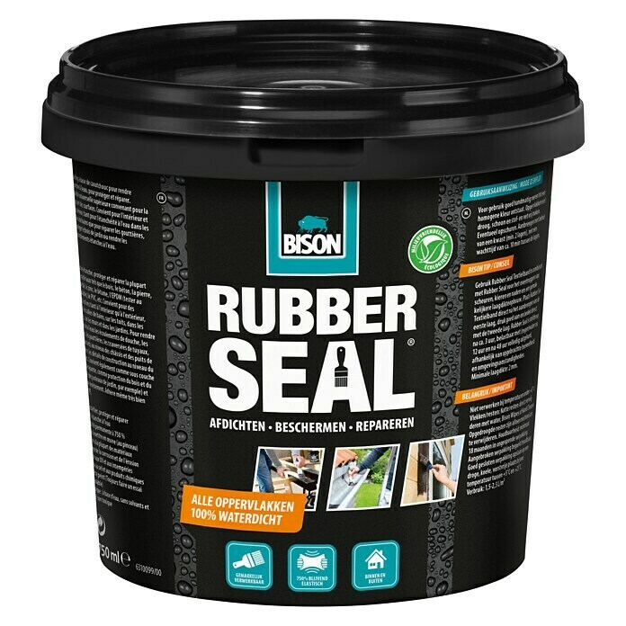 Bison Rubber Seal Dikke bitumencoating Pot 750 ml 