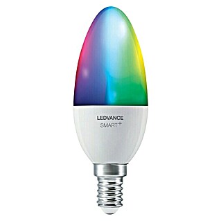 Ledvance Smart+ WiFi LED-Leuchtmittel Candle (E14, 5 W, B40, 470 lm, RGBW)