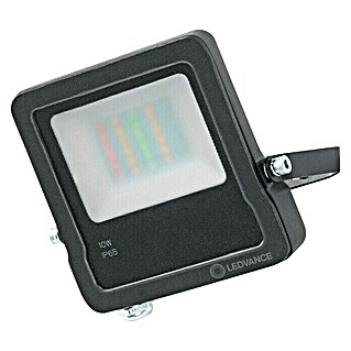 Ledvance Smart+ WiFi LED-Außenwandleuchte Flood (10 W, Grau, 12,5 x 12,5 x 2,8 cm, RGBW)