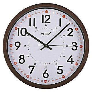 Reloj de pared redondo cocina Madera (Blanco, Diámetro: 30,5 cm)