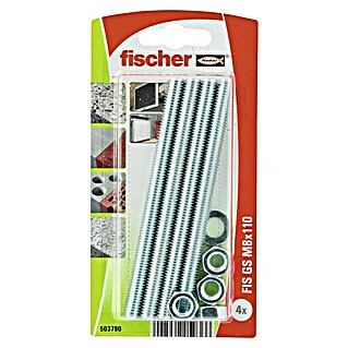 Fischer Varilla roscada FIS GS (Rosca: M8, Largo: 100 mm, Acero)