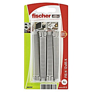 Fischer Taco perforado FIS HK (Longitud taco: 85 mm, Diámetro taco: 12 mm, 4 uds.)