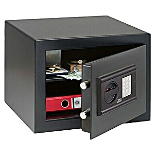 Burg-Wächter Caja fuerte Home Safe H 210 E (Candado de combinación electrónico, con comprobación VdS, con certificación ECB-S EN 1300, clase 2/B, L x An x Al: 376 x 402 x 278 mm, Negro)
