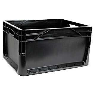 Surplus Systems Aufbewahrungsbox Eurobehälter / Eurobox schwarz (L x B x H: 40 x 30 x 22 cm)