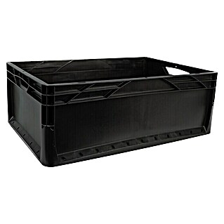 Surplus Systems Aufbewahrungsbox Eurobehälter / Eurobox schwarz (L x B x H: 60 x 40 x 22 cm)