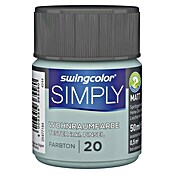 swingcolor Wandfarbe SIMPLY Tester (Blau - Nr. 20, 50 ml, Matt)