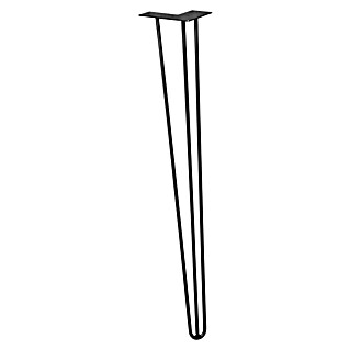 Wagner System Möbelfuß Hairpinlegs (Stahl, Höhe: 71 cm, Schwarz)