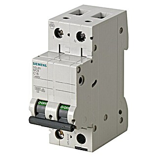 Siemens Leitungsschutzschalter (Auslösecharakteristik: B, 16 A, 1-polig + Nullleiter)