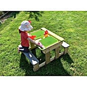 Wendi Toys Dječji stol za piknik (D x Š x V: 80 x 100 x 53 cm, Prirodna/zelena)