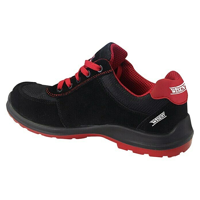 Wisent Zaštitna poluvisoka cipela (Crna/crvena, 47, Kategorija zaštite: S1P)