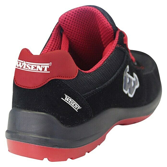 Wisent Zaštitna poluvisoka cipela (Crna/crvena, 45, Kategorija zaštite: S1P)