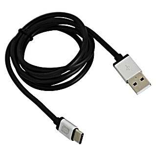Carpoint Autolader Kabel USB 2.0 (1 m, Zwart/Wit)