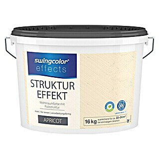 swingcolor effects Strukturfarbe (Apricot, 16 kg, Konservierungsmittelfrei)
