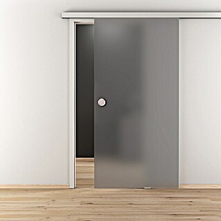 Diamond Doors Glasschiebetür Magic Grey Satin (935 x 2.058 mm, Einscheibensicherheitsglas (ESG), Grauglas)