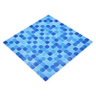 Mosaikfliese Quadrat Crystal Mix GM A 339P (32,7 x 30,5 cm, Mix Blau, Glänzend)