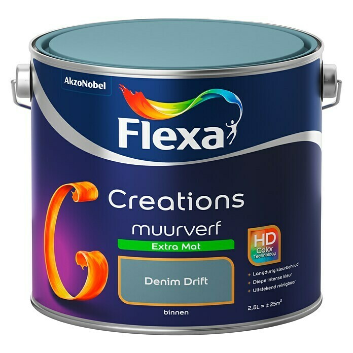 Flexa Creations Muurverf Extra Mat Denim Drift 