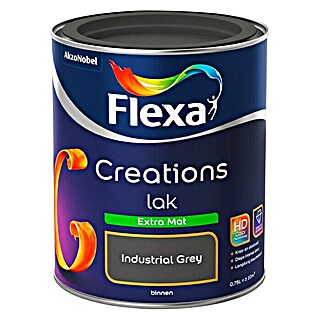 Flexa Creations Lak Extra Mat Industrial Grey (Grijs, 750 ml, Mat)