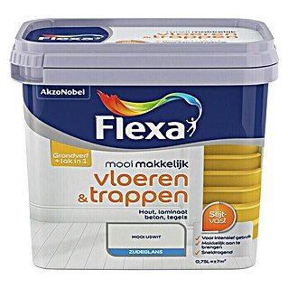 Flexa Mooi Makkelijk Kleurlak Vloeren & Trappen Mooi IJswit (Mooi ijswit, 750 ml)