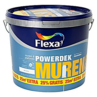 Flexa Powerdek Muurverf Muren & Plafonds Wit RAL 9010 (Wit, 10 l)