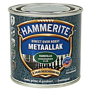 Hammerite Metaallak Hamerslag Donkergroen H138 (Donkergroen, 250 ml)