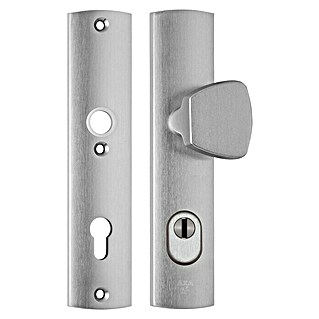 Axa Deurbeslag duwer-kruk, kortschild, PC55, type 6675-51 (Beveiligings-deurbeslagset, Aluminium)