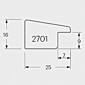 Bilderrahmen 2701 (Nuss, 21 x 29,7 cm / DIN A4, Holz)