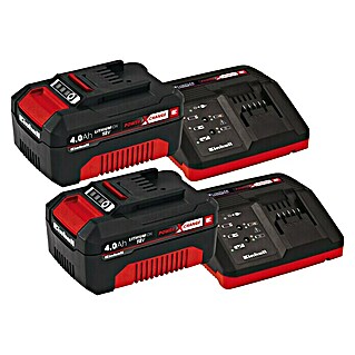 Einhell Power X-Change Batería y cargador PXC-Starter kit (18 V, 2 baterías, Capacidad de la batería: 4 Ah)