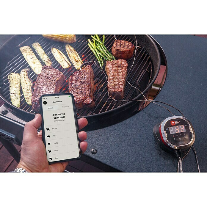 Weber Grill-Thermometer iGrill 2 (Bluetooth, 2 Messfühler)