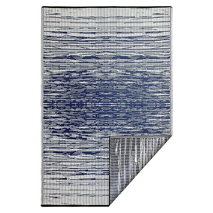 Teppich Outdoorteppich Brooklyn (Blau/Weiß, 180 x 120 cm, 100 % Polypropylen)