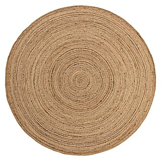 Teppich rund Jute (Natur, Durchmesser: 100 cm, Jute)