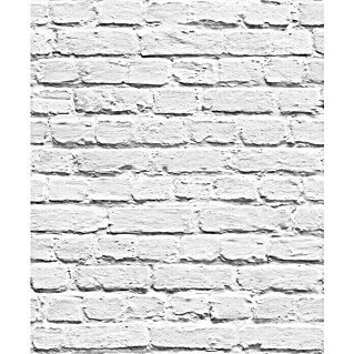 Dutch Wallcoverings Papierbehang Bakstenen Wit (Wit, Steenlook, 10 x 0,53 m)