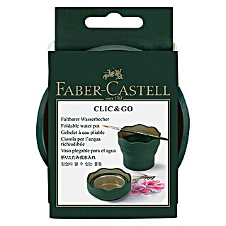 Faber-Castell Wasserbecher Clic & Go (Dunkelgrün)