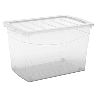 KIS Aufbewahrungsbox Omni Box XL (L x B x H: 39 x 58,5 x 36,5 cm, 60 l, Transparent)