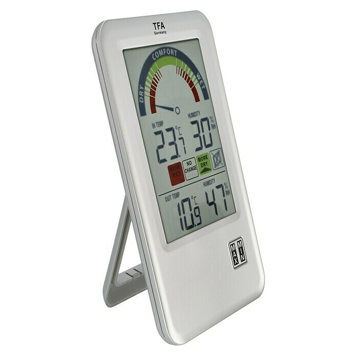 TFA Dostmann Funk-Thermo-Hygrometer Bel Air (Digital, Reichweite Sensor: Max. 100 m)