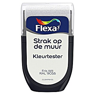 Flexa Strak op de Muur Muurverf Mat Tester Fris Wit RAL 9016 (Verkeerswit, 30 ml, Mat)