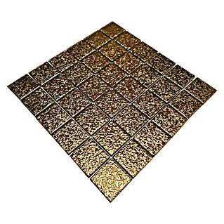 Mosaikfliese Uni GO 484 (30,6 x 30,6 cm, Gold, Glänzend)