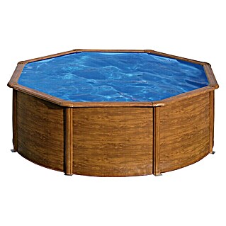 myPool Pool-Set Feeling (Durchmesser: 300 cm, Höhe: 120 cm, Holz, 8 m³)
