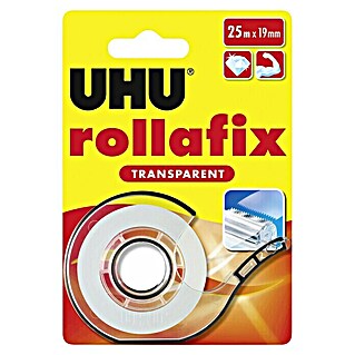 UHU Klebefilm mit Abroller Rollafix (1 x Kleinroller, 1 x Rolle 19 mm x25 m)
