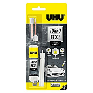 UHU Turbo Fix² 2-Komponenten-Kleber Flüssig Kraft (10 g, Lösemittelfrei)