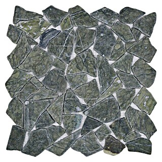 Mosaikfliese Uni CIOT 407 (31,5 x 31,5 cm, Grau/Grün, Matt)