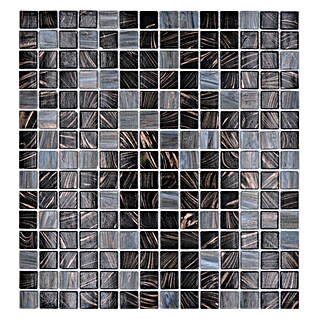 Mosaikfliese Quadrat Mix GM GSL 535 (32,7 x 30,5 cm, Dunkelgrau, Glänzend)