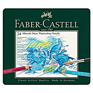 Faber-Castell Aquarellstift-Set Albrecht Dürer (24 Stk., Mehrfarbig, Strichstärke: 3,8 mm)