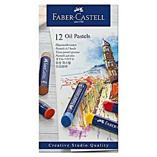 Faber-Castell Ölpastellkreiden-Set (Farbig sortiert, 12 -tlg.)