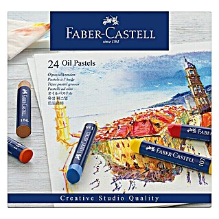 Faber-Castell Ölpastellkreiden-Set (Farbig sortiert, 24 -tlg.)