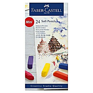 Faber-Castell Pastellkreiden-Set Soft Pastels Set Mini (Farbig sortiert, 24 -tlg.)