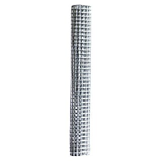 Malla metálica Electrosoldada (L x Al: 5 x 1 m, Alambre de acero, Efecto aluminio, 13 mm)