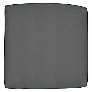 Doppler Sitzkissen Look quadratisch (L x B x H: 38 x 38 x 2 cm, Anthrazit, Polyester)