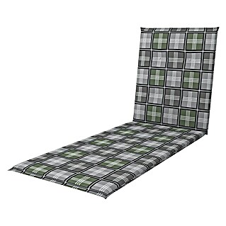 Doppler Gartenmöbel-Auflage Motion XL (Grün, L x B x H: 195 x 60 x 8 cm, Liegenauflage, Baumwoll-Polyester-Mischgewebe)