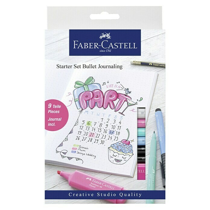 Faber Castell Set per principianti di penne da disegno per bullet journaling