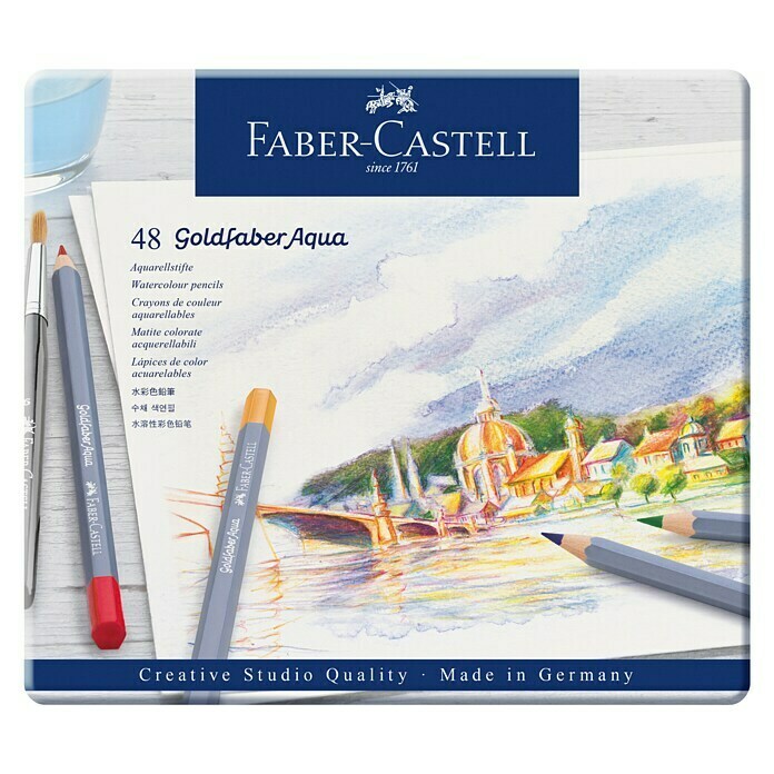 Faber Castell Coffret de crayon aquarelle Goldfaber Aqua